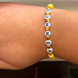 Yellow summer bracelet